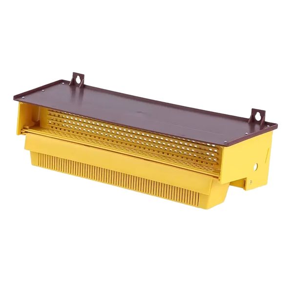 Garden Yellow Plastic Beekeeping Collect Pollen Trap With Ventilation-39cm