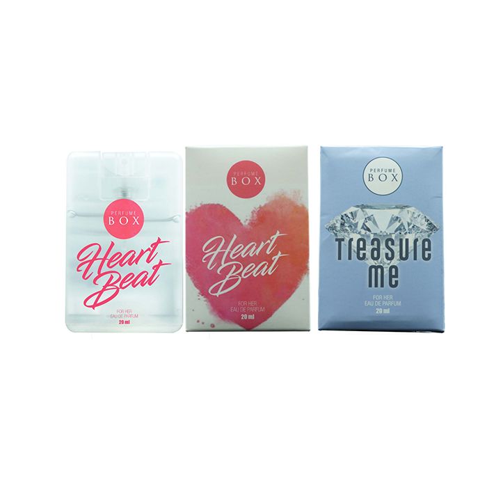 Perfume Box Heart Beat & Treasure Me For Her Perfume Pocket size Pack