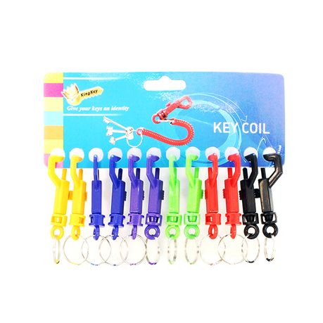 Plastic snap-hook key ring, 12 card, Shop Today. Get it Tomorrow!