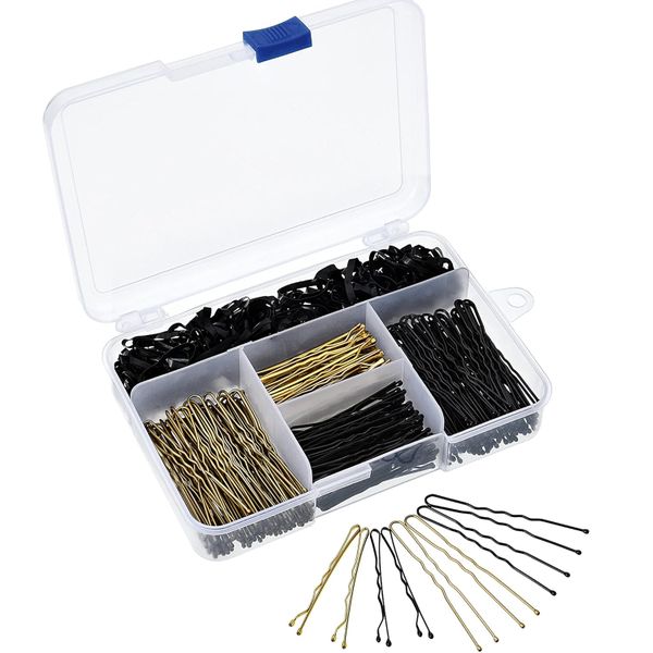 300Pieces Hair Accessories Include 200 Pieces Bobby Pins 100Pieces Rubber Bands
