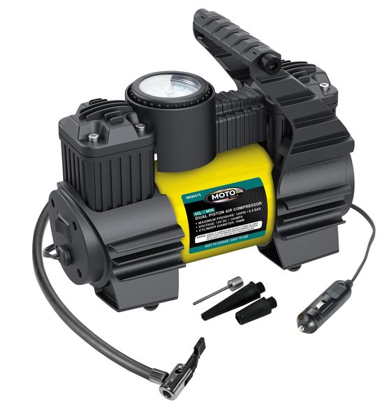 Moto Quip - 45L Dual Cylinder Air Compressor with release valve