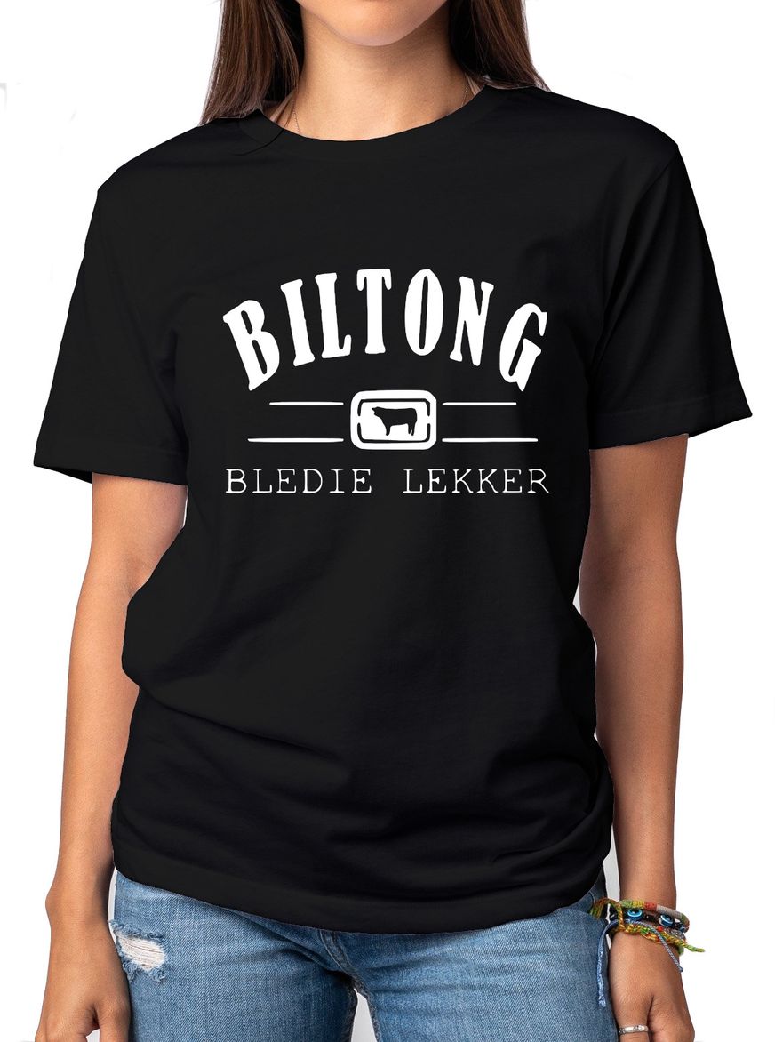 PepperSt - Boyfriend T-Shirt - Biltong Bledie Lekker - Black | Buy ...