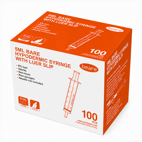 5ml 3-Piece Luer Slip Syringe
