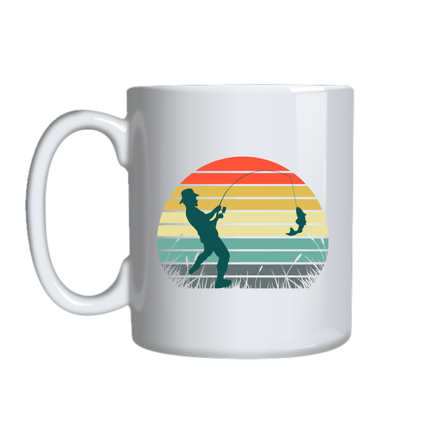 Fishing Coffee Mugs for Sports Lover Trendy Graphic Cup Birthday Present036