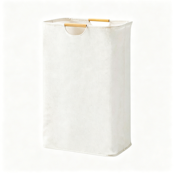 Laundry Basket - Collapsible - Wooden Handles