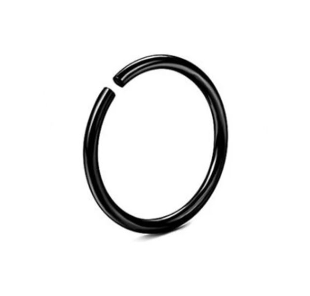 S &amp; C Round Circular Stainless Steel Nose Ring