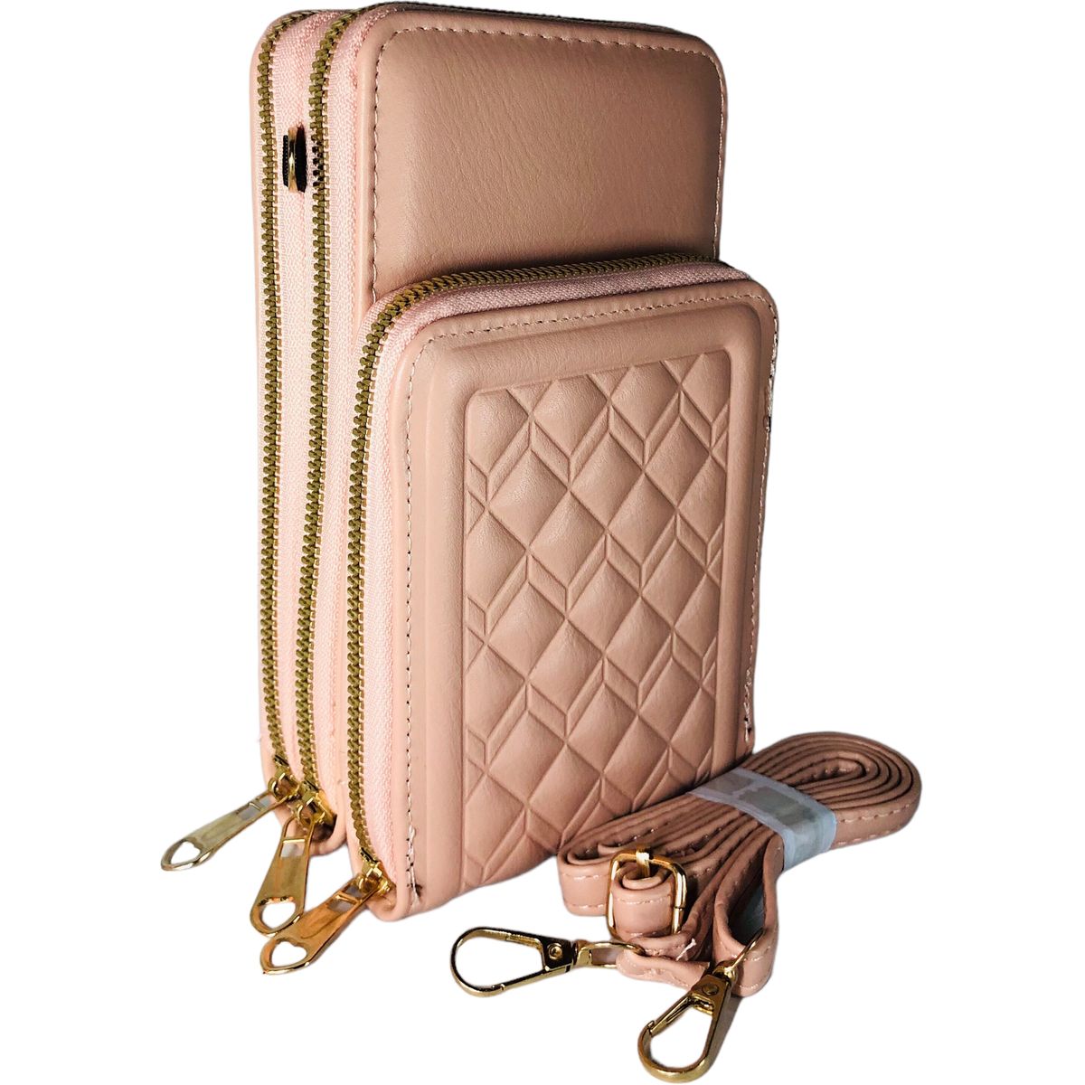 2in1 Ladies Crossbody Sling Bag & Phone Holder Shoulder Handbag Purse