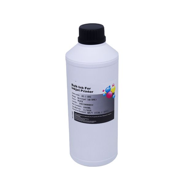 Bulk Black Ink 1L - Dye Based Refill for Home &amp; Office Inkjet Printers
