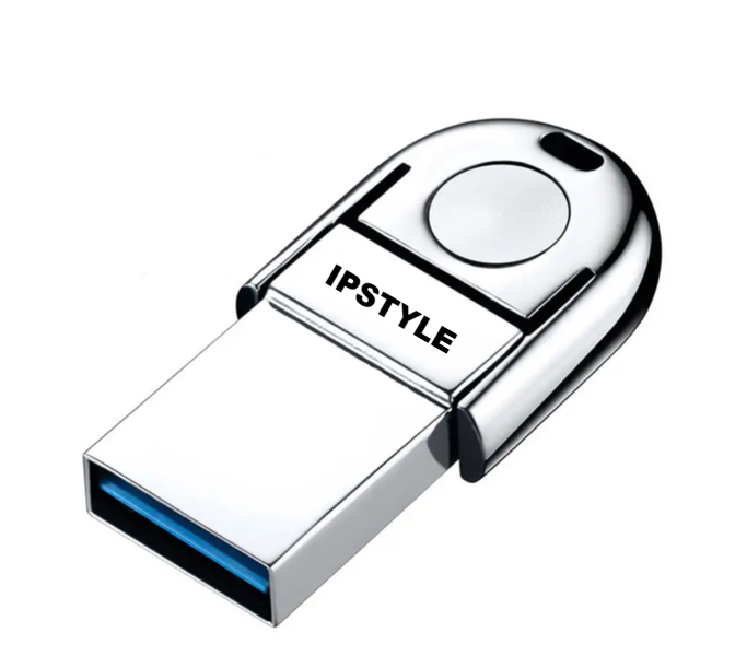 IPSTYLE 2 in 1 Flash Drive 2TB USB 3.0 Mini Metal High Speed Memory Stick