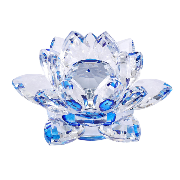 Blue Crystal Flower Ornaments Lotus Interior(Small)