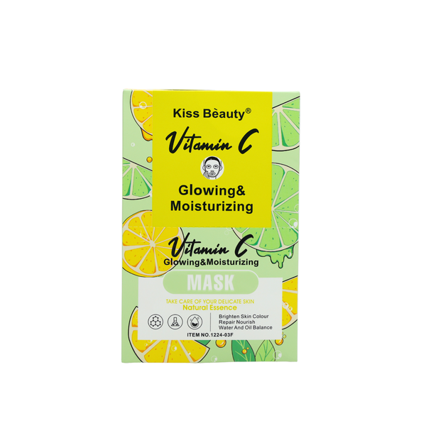 Kiss Beauty Glowing &amp; Moisturizing Vitamin C Face Mask 10 Sheets