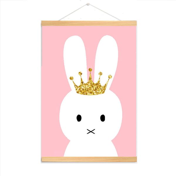 iKids Poster Hanger Frame | Shiny | Crown Bunny