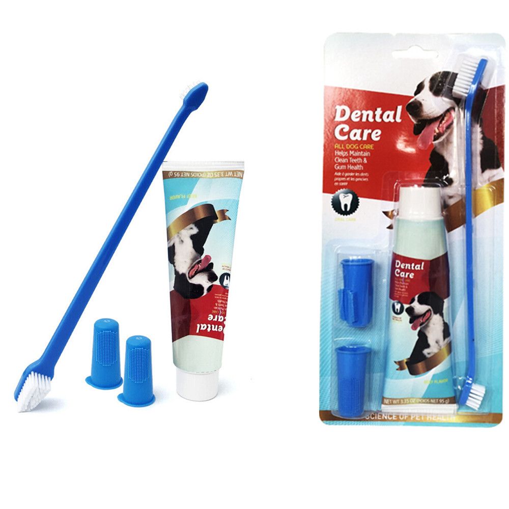 2 x Dog Dental Care Kit Dog Cat Pet Toothpaste Toothbrush | Shop Today ...