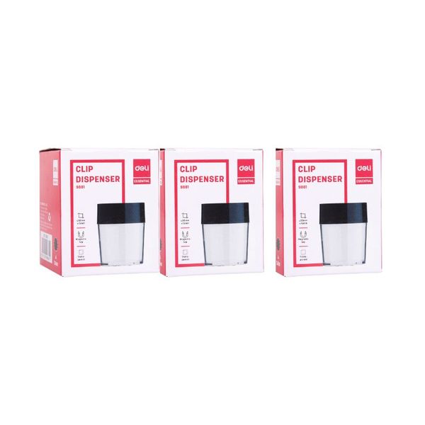 Deli Clip Dispenser 58x75mm, pack of 3