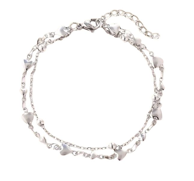Elegant Double-Layer Stainless Steel Women's Bracelet