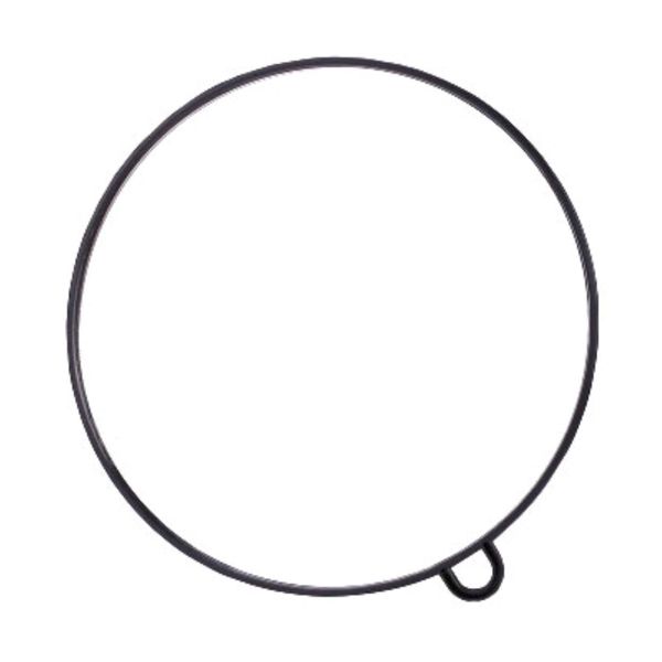 Mirror Round Large with Handle at Back