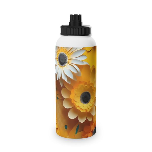 Yellow Daisies 850ml Metal Water Bottle