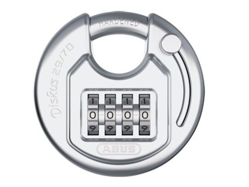 ABUS Diskus Combo 29/70 Stainless Steel Combination Padlock (70mm)