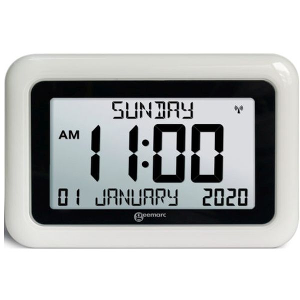 Geemarc Visio Large Digital Wall Clock with Day and Date