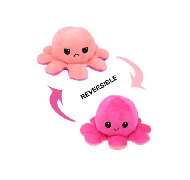 Reversible Mood Octopus Plush