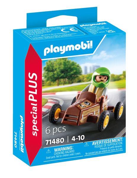 Playmobil My Life - Child with Go-Kart Playset - 6 Piece