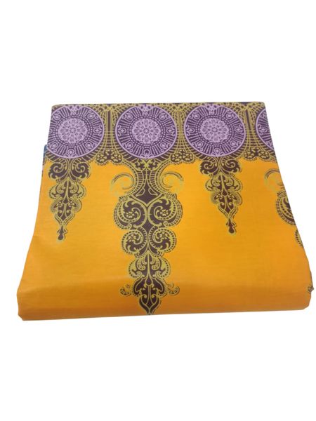 African Print Wax Fabric Yellow