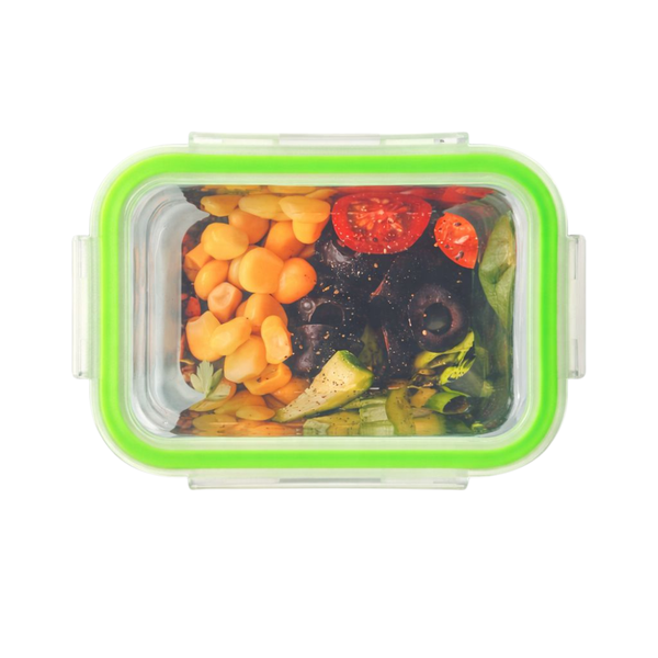 Harry's Homeware 1040ML F/Lock Rectangle Borosilicate Food Container