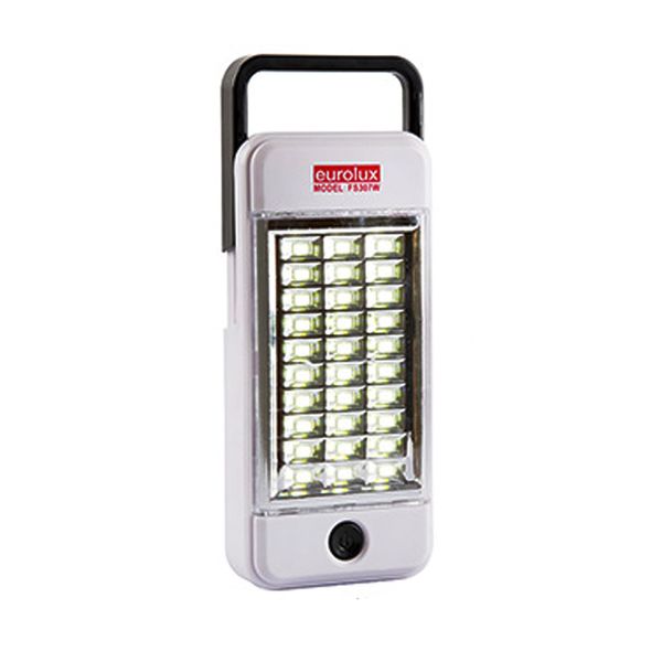 Eurolux Rechargeable Solar Emergency Light White LED
