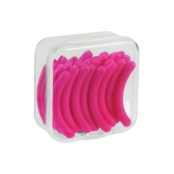 30 Piece - Silicone Eyelash Curler Pads With Curved Shape - Pink