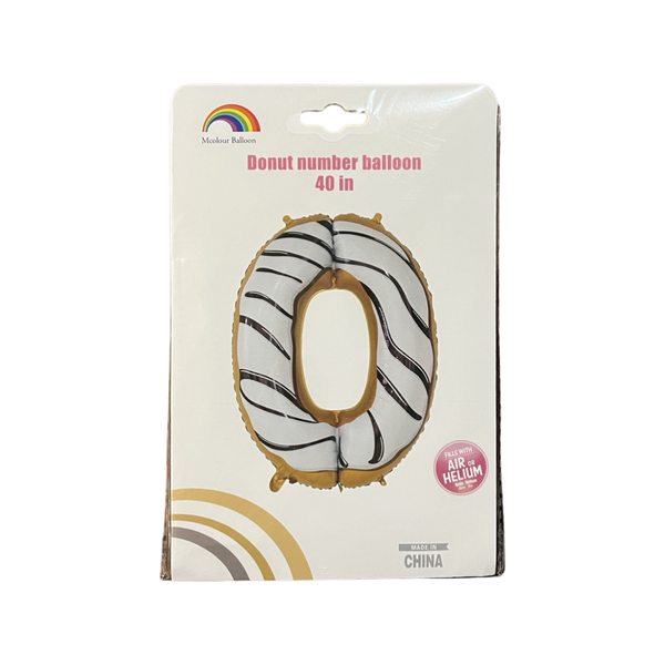 Balloon Number 0 Helium Donut Balloon
