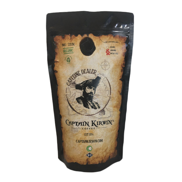 Captain Kirwin's Organic Coffee - 250g Ground Decaf