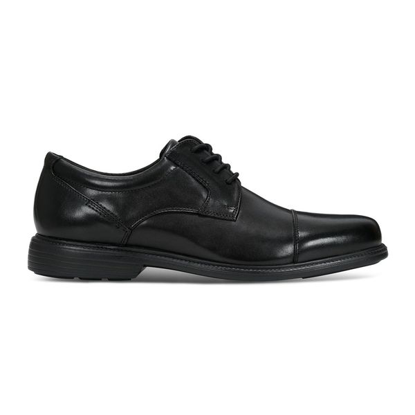 Rockport Leather Black Charles Toe Cap Shoe