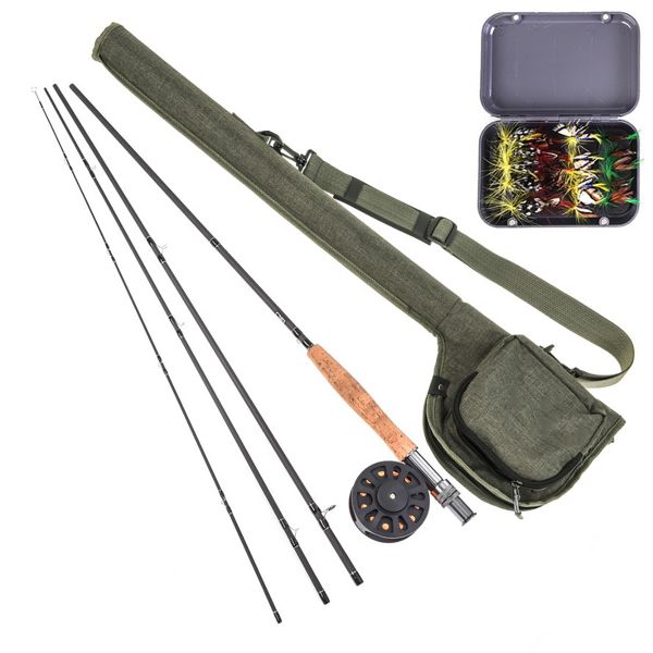 River Bend Fly Fishing Combo - 5/6 Weight Fly Fishing Rod Combo - 4 Piece