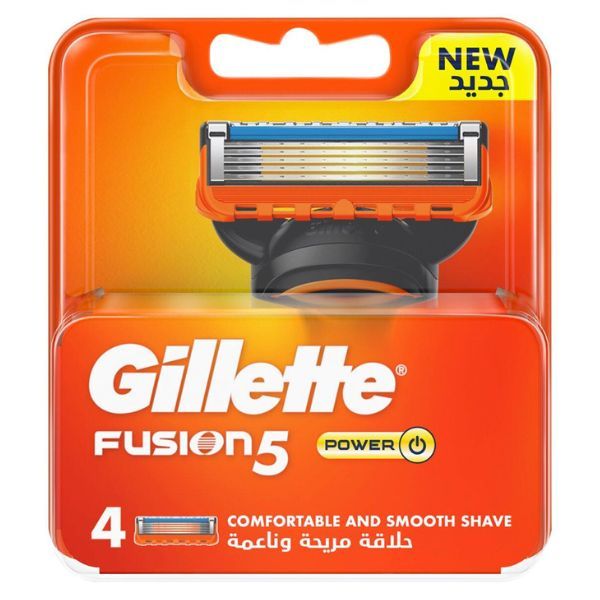 Gillette Fusion 5 Power Razor Blades - 4's