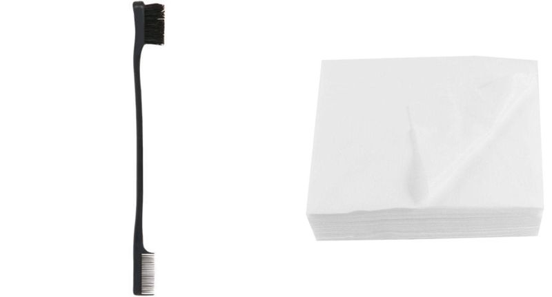 Edge Control Brush &amp; 1x Disposable White Towel