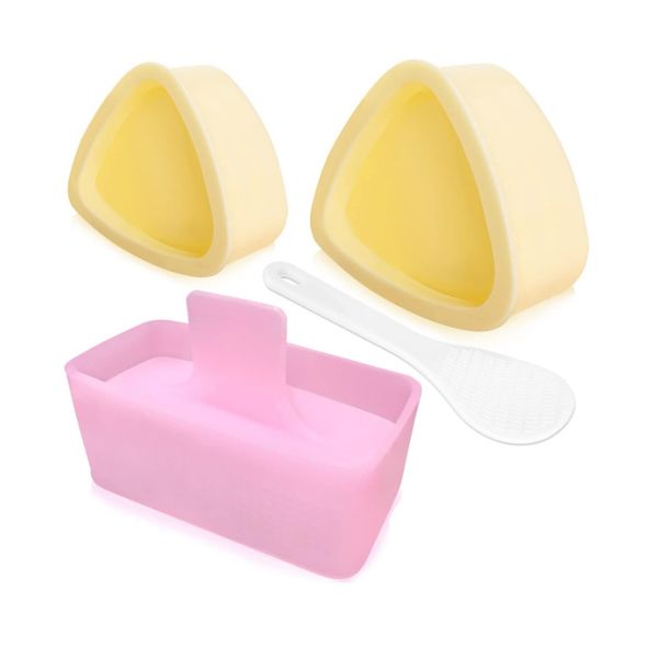 3 Piece Triangle Onigiri Rice Ball Mold Maker Sushi Sandwich Maker Non Stick