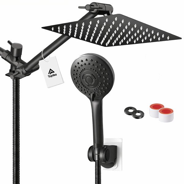 Topika Rain Shower Head with Handheld Spray, Shower Heads Combo
