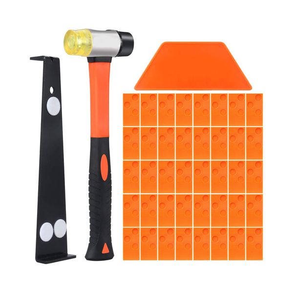 Laminate Wood Flooring Installation Tool Kit Spacers Pull Bar Hammer