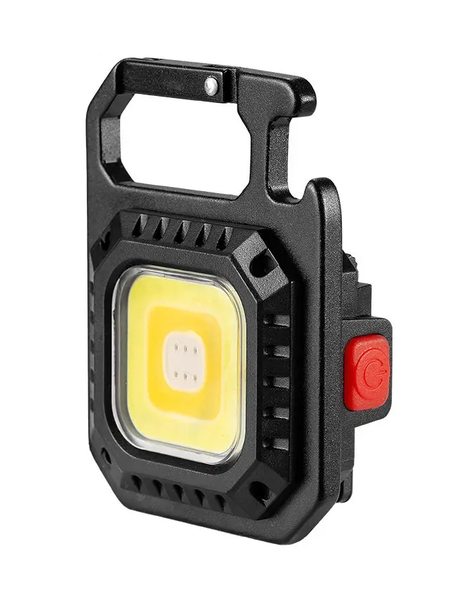Keychain COB LED Light Rechargeable with Tripod -7 Modes - Bottle Opener