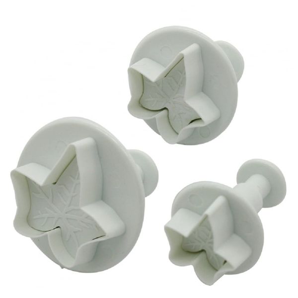 Culpitt 3 Size Ivy Leaf Plunger Icing Cutter Cake Embrossing Decorating