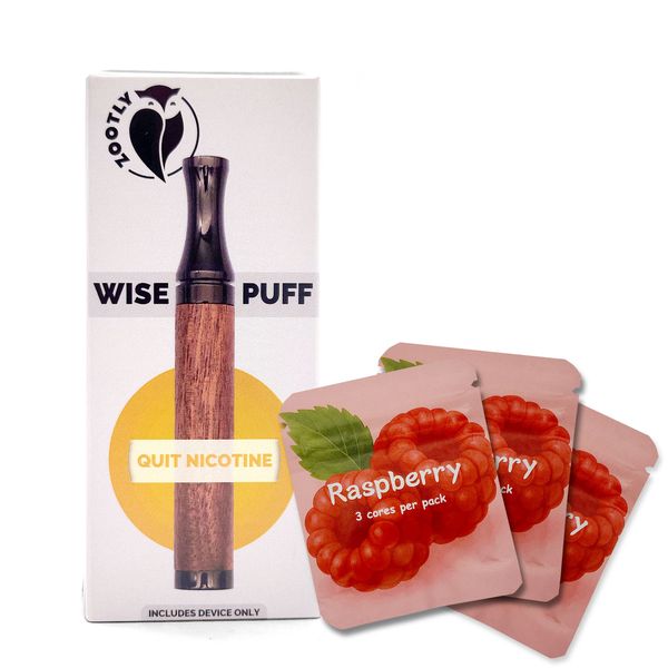 WisePuff Quit Smoking Inhaler and Flavours (3 Packs) - Raspberry