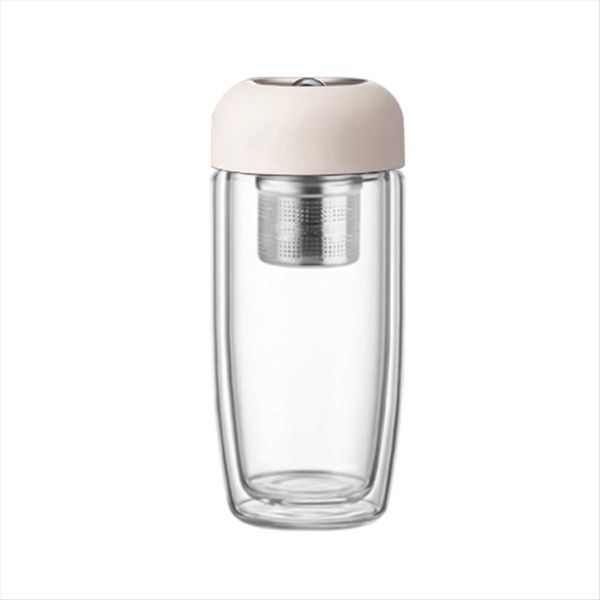Thickened Anti-Scalding Glass Cups Watertight Leakproof Cup 400Ml B