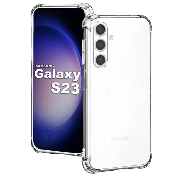 TRON® Protective Shockproof Clear Gel Case Designed for Samsung Galaxy S23+