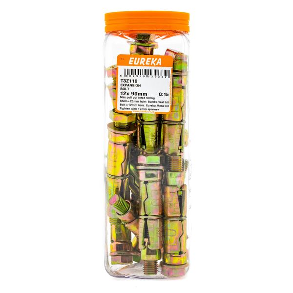 EUREKA Expansion Bolts 12 x 90mm Q:15 T3Z110
