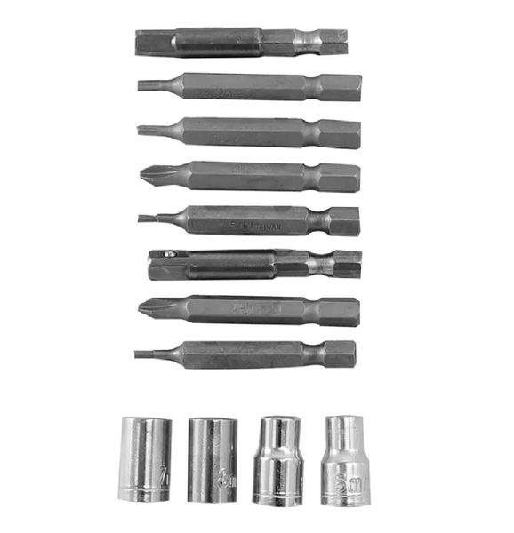 Dekton Screwdriver Bits and Sockets - 12 Piece