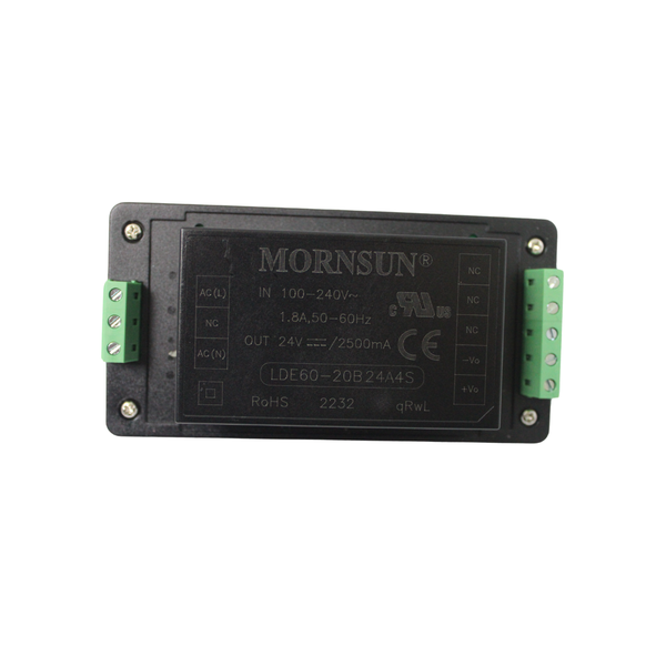 LDE60-20B24A4S 24V 2.5A DIN Rail AC/DC Power Supply 4KV Isolation