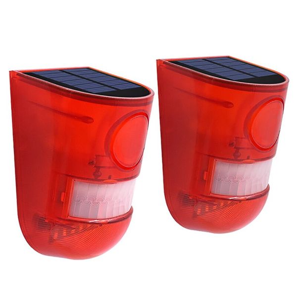 Solar Waterproof Motion Sensor Alarm ( 2 Pack)