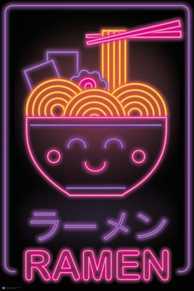 Ramen (Neon) Poster
