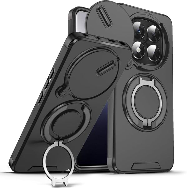 Magnetic Rotate Ring Holder Phone Case Compatible With Xiaomi Poco F8 Ultra