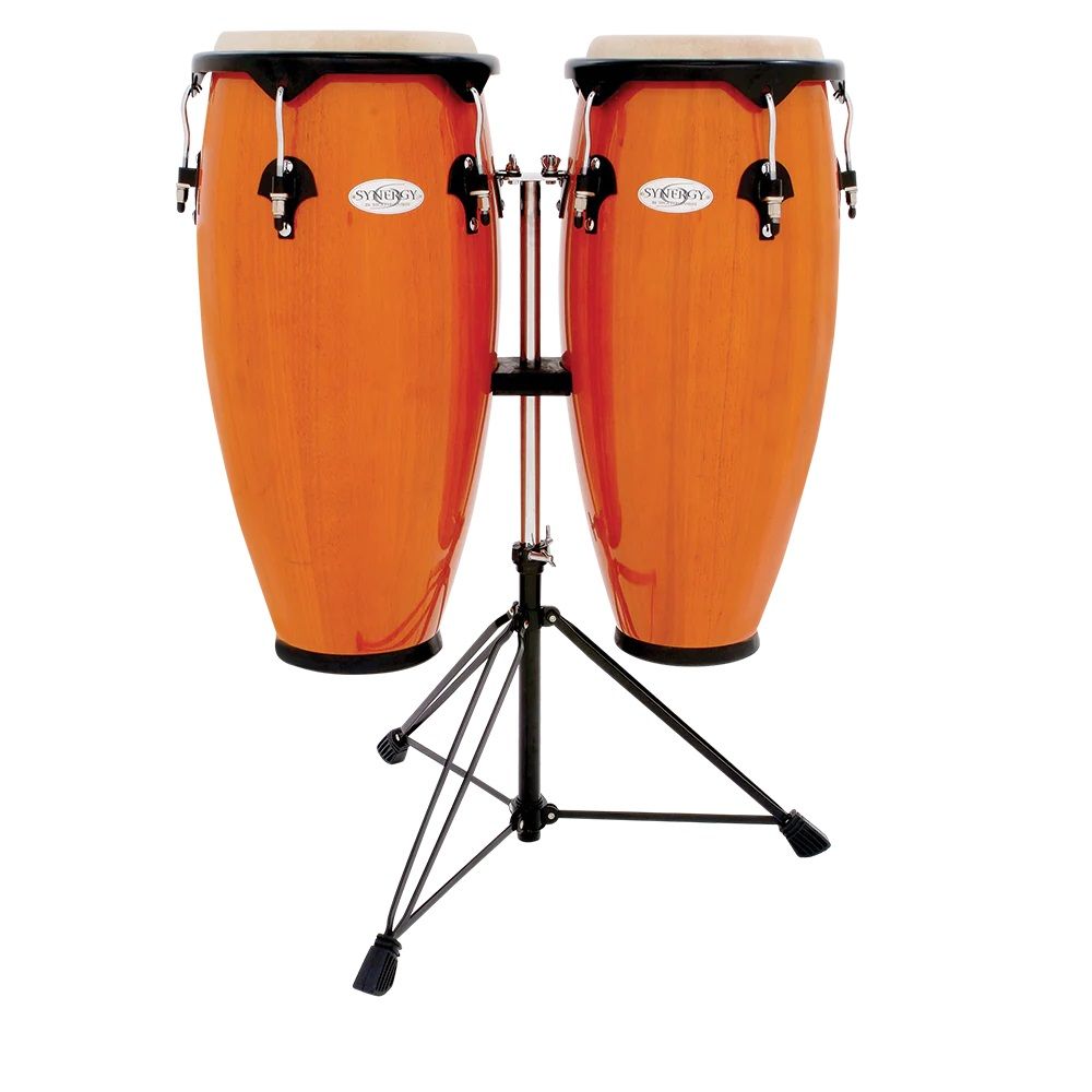 Toca Percussion 10" & 11" Synergy Series Conga Set With Stand - Amber